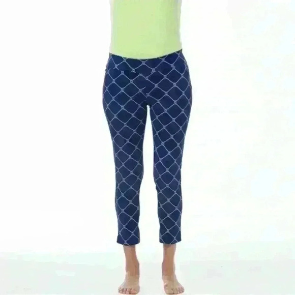 San Soleil Knotical Navy Ladies‎ Small Capri ankle Pants Golf XL - Picture 1 of 11